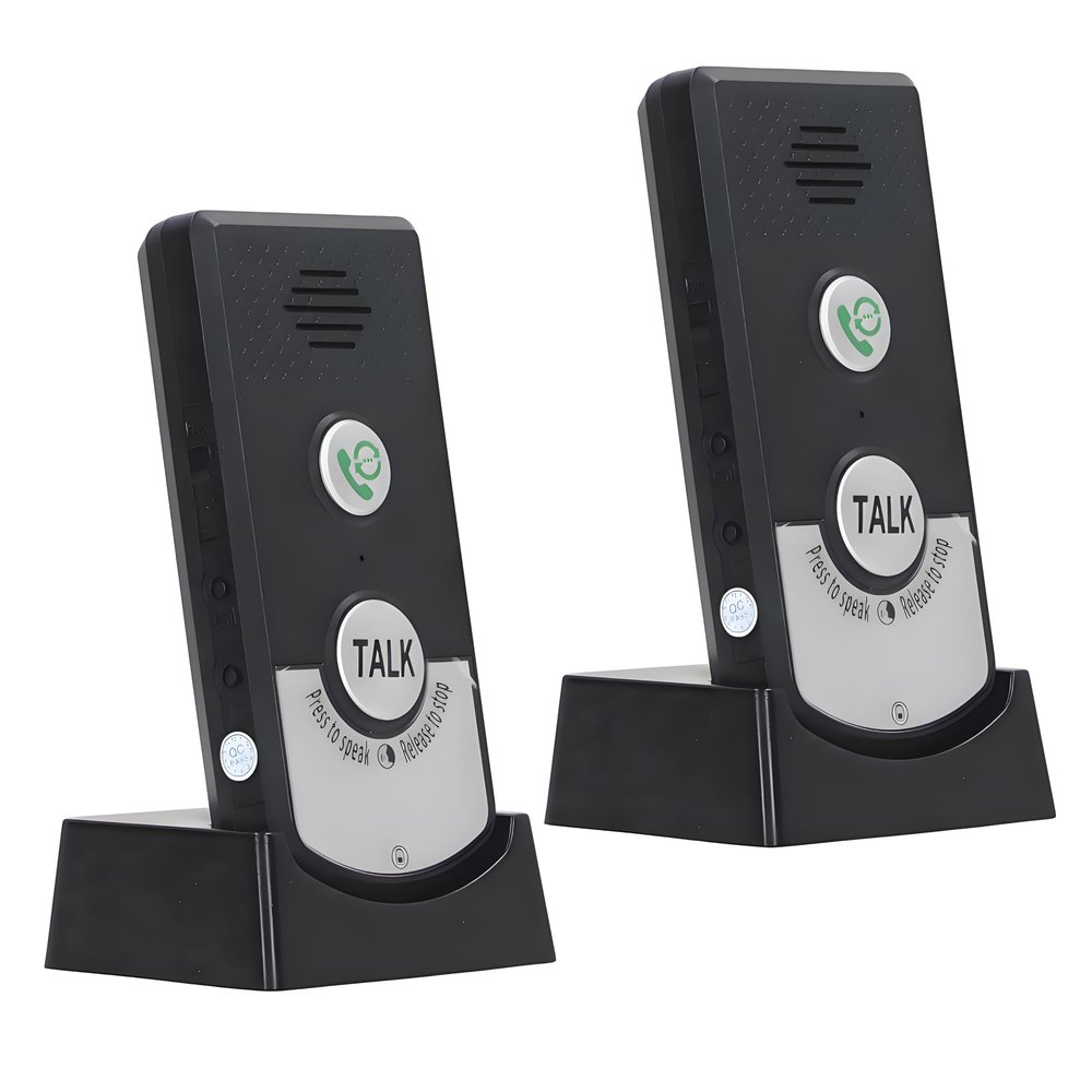 2-Way Wireless Intercom Doorbell System 1000m (3280ft) Super Long Range Intercom System Indoor Outdoor for House Office Room to Room Communication