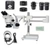 3.5X 7X 45X 90X Double Boom Stand Zoom Simul Focal Trinocular Stereo Microscope+41MP Camera Microscope For Industrial PCB Repair view 1