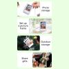 ciciglow 3 Inch Photo Storage Box, Crystal Texture Mini Photo Holder Case with Hand Rope for Instant Camera Photo (Transparent) view 4
