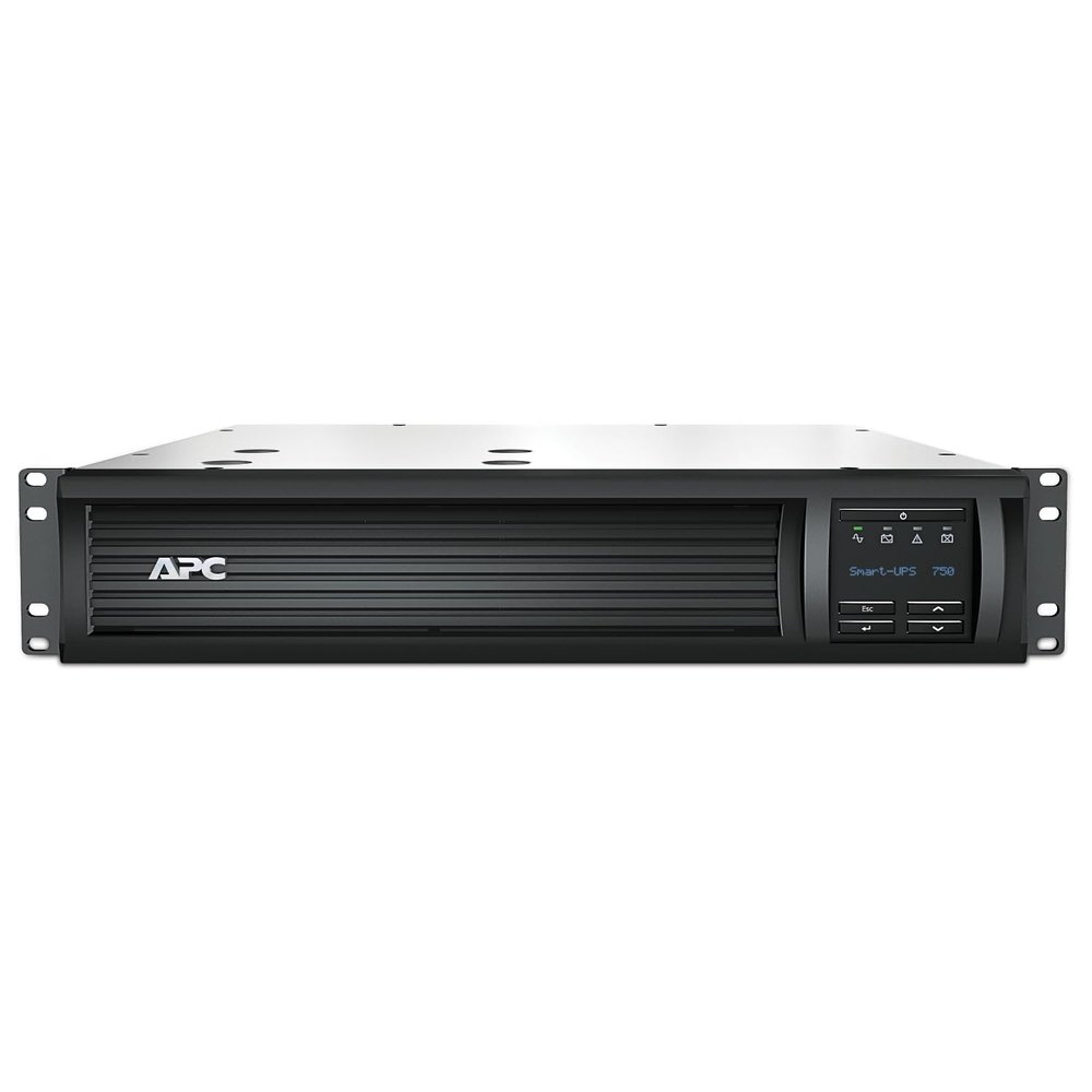APC 750VA Smart UPS with SmartConnect and Network Card, SMT750RM2UCNC, Rackmount 2U, Sinewave UPS Battery Backup, 120V, Line Interactive Uninterruptible Power Supply