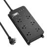 Outdoor Power Strip Weatherproof with USB,Waterproof Surge Protector,3 USB Ports, 6 Outlets,Multi Plug Electrical Outlet for Camping,Garden,Home Office Patio Porch,etc,15FT Cord,Flat Plug view 1