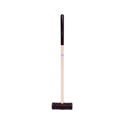 AmishToyBox.com Individual Flag Croquet Mallet - 32" Handle - Polymer Head (Gray)