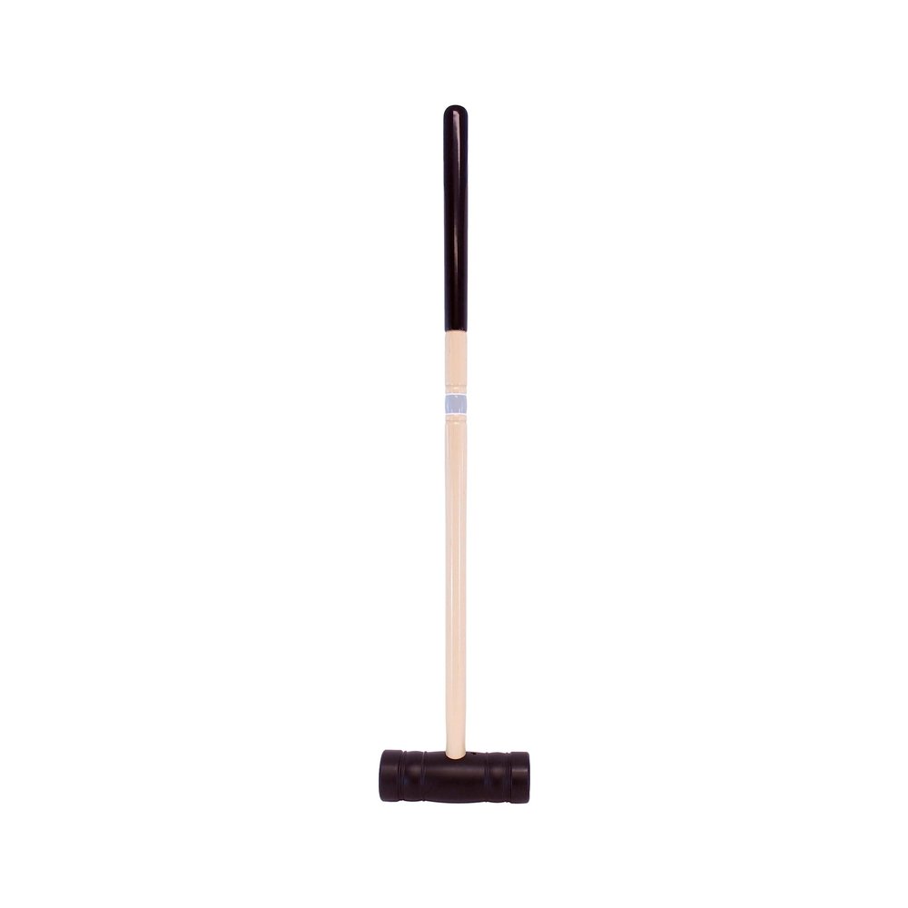AmishToyBox.com Individual Flag Croquet Mallet - 32" Handle - Polymer Head (Gray)