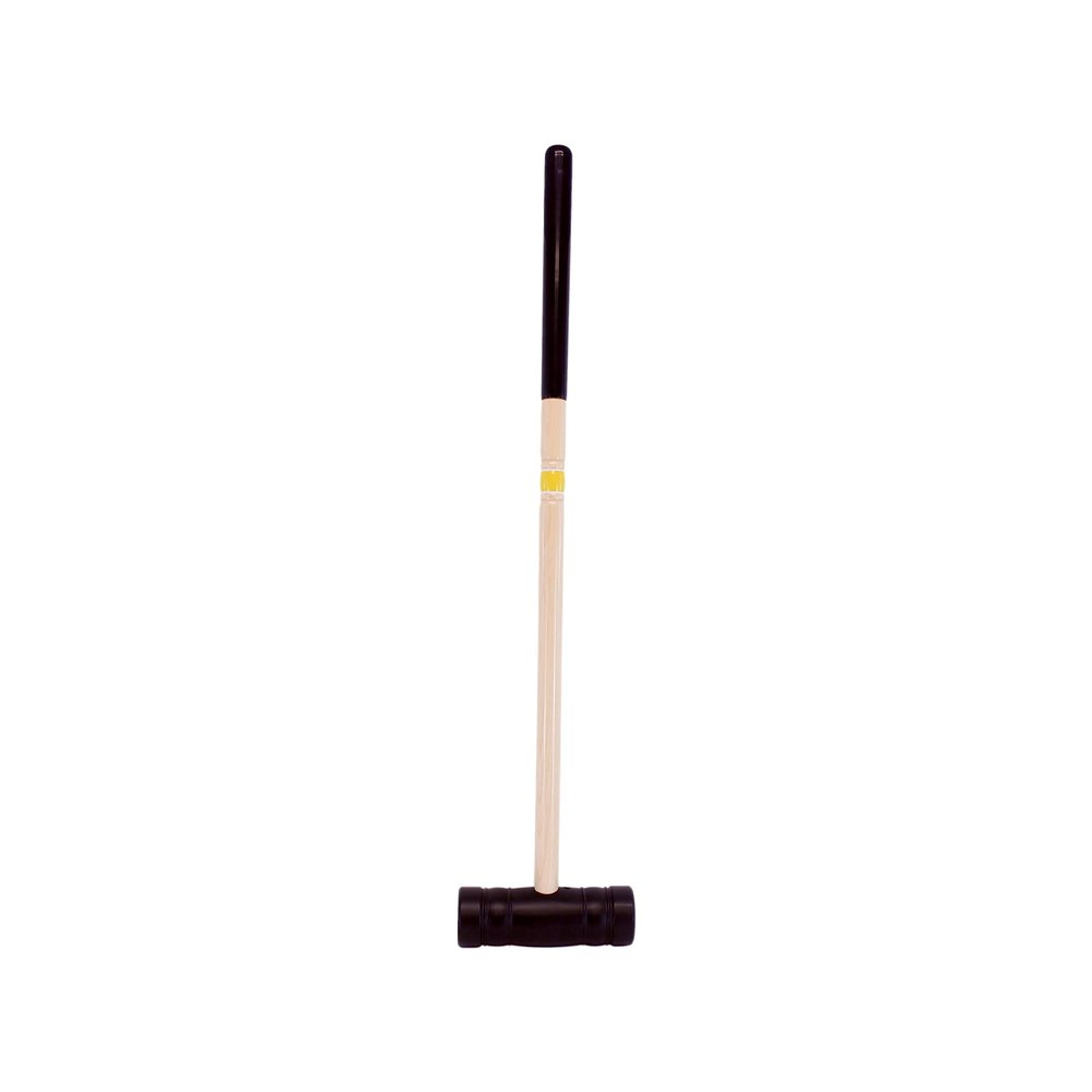 AmishToyBox.com Individual Flag Croquet Mallet - 32" Handle - Polymer Head (Yellow)