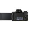 Canon EOS M50 Mark II Mirrorless Digital SLR with 15-45mm Lens (Black) + 420-800mm Super Zoom Lens, Wide Angle Lens, Telephoto Lens, 64GB Memory Card, 3pc Filter Kit, Tripod, Card Reader + Pro Bundle (Renewed) view 3