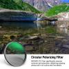 NEEWER 67mm Polarizer Filter, 24 Layer Multi Resistant Nano Coated MC CPL Circular Polarizing Filter with HD Optical Glass/Ultra Slim for Camera Lens, Reduce Reflection/Enhance Contrast/Reduce Glare view 2
