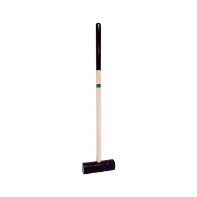 AmishToyBox.com Individual Flag Croquet Mallet - 32" Handle - Polymer Head (Green)