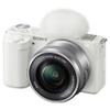 Sony ZV-E10 Mirrorless Camera with 16-50mm Lens 64GB Extreem Speed Memory,Video Microphone, LED Video Light, Case. Tripod, Filters, & Professional Video & Photo Editing Software Kit (White) view 2