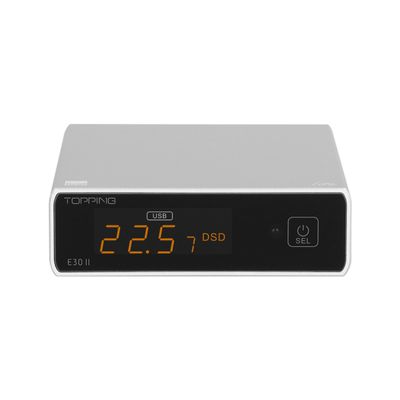 Topping E30II Lite AK4493S DAC Hi-Res Audio XMOS AU208 Touch Operation Preamp Decoder (Silver)
