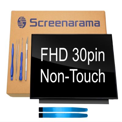 SCREENARAMA New Screen Replacement for HP pn L53826-001 (Glossy) 30pin FHD 1920x1080 IPS LCD LED Display with Tools and Tape