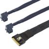 Mini SAS Slim SFF-8654 8i 4.0 to 2 Ports SAS HD SFF-8643 Connection Cable (0.5m,Black) view 4