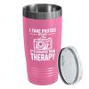 Photographer Pink Edition Viking Tumbler 20oz - I take photos - Cameraman Cinematographer Photography Pictures Photojournalist view 1