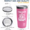 Photographer Pink Edition Viking Tumbler 20oz - I take photos - Cameraman Cinematographer Photography Pictures Photojournalist view 4