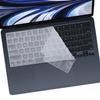Keyboard Cover for M5-M2 MacBook Air 15" A3448 A2941 A3114 A3241, Air 13.6" A3449 A2681 A3113 A3240, Pro 14" 16" (M5 M4 M3) Pro/Max Chip A3426 A3427 A3428 A3429 A3434 A2918 A2991 A2992US Layout-Clear view 3