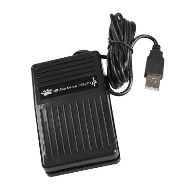 MOUDOAUER One Key USB Single Foot Switch Control, Programmable Computer Keyboard Action Pedal for Keyboard Mouse PC