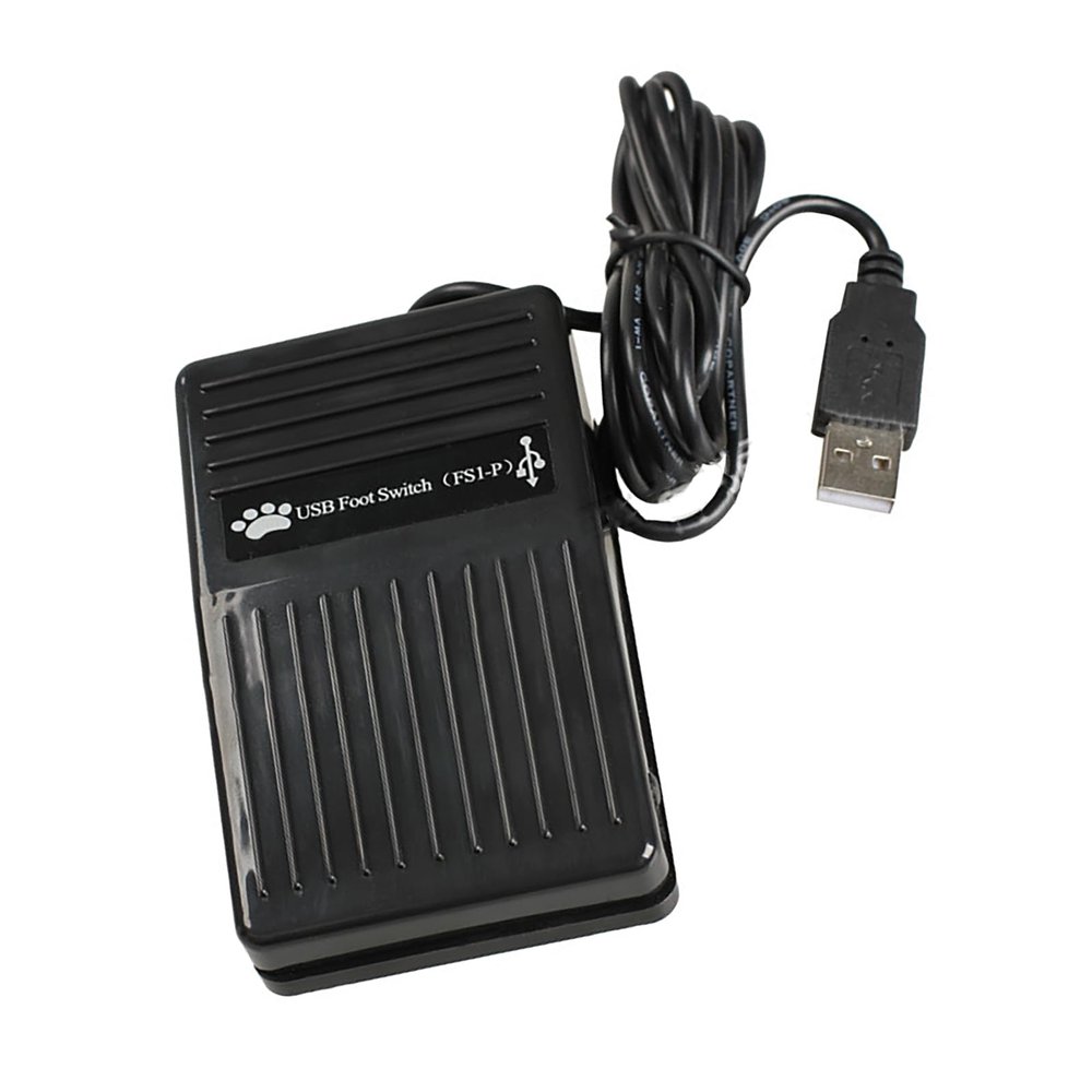MOUDOAUER One Key USB Single Foot Switch Control, Programmable Computer Keyboard Action Pedal for Keyboard Mouse PC