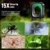 NEEWER 15X Magnification Lens 7-10cm Focal Distance for Macro Photography Close Up, Compatible with GoPro Hero 13 12 11 10 9 Action Camera, Not Waterproof, LS-31 view 3