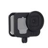 NovelGoal Camera Video Cage Protective Frame Housing Shell Case with Dual Cold Shoe Mounts Aluminium Alloy Vlog Cage Compatible with Go-pro 11/10/9 (Black) view 2
