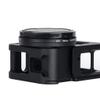 NovelGoal Camera Video Cage Protective Frame Housing Shell Case with Dual Cold Shoe Mounts Aluminium Alloy Vlog Cage Compatible with Go-pro 11/10/9 (Black) view 3