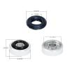 MOOKEENONE 4Pcs Aluminium Alloy 20mm Speaker Isolation Feet with Non-Slip Rubber Rings, Floor Protectors Dampening Pad Amp Feet for Turntable Speaker view 3