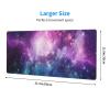 Mouse Pads 31.5"X12" Gaming Extended Blue Purple Galaxy Nebula Mouse Mat for Dorm Home Office Work Pc Laptop Non-Slip Rubber Base Large Mousepad Computer Keyboard Desktop Desk Gift for Men Women Girls view 4