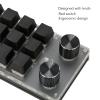 EBTOOLS Mini Keypad, Knob Design Red Switch One Handed Mechanical Programmable Keypad, Wires USB BT Dual Mode, for for Vista, for Linux, for OS X (12 Keys with 2 Knobs) view 3