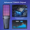TONOR Gaming USB Microphone for PC TC777 Pro, Bundle with 12 Pack Hexagon Acoustic Panels White view 2