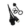 DAGIJIRD USB 3.1 Type-C C Male to Female Cable Kit Car Mount Flush Cable Waterproof Extension Cable for Car Motorcycle Dashboard Panel view 1