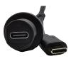 DAGIJIRD USB 3.1 Type-C C Male to Female Cable Kit Car Mount Flush Cable Waterproof Extension Cable for Car Motorcycle Dashboard Panel view 4