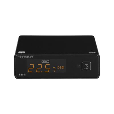 Topping E30II Lite AK4493S DAC Hi-Res Audio XMOS AU208 Touch Operation Preamp Decoder (Black)