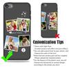 LalatiFy Custom Case for iPod Touch 7 6 5 Photos Collage - Personalize Name Text Date Image Initials Codes Touch7 Touch6 Touch5 Phone Cover Protective Durable Slim Soft Silicone Black view 3