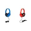 Egghead Heavy-Duty Kids' Headphones w/Tangle-Free Fabric Cord (Pack of 10) Blue, 3.5 mm Plug & Heavy-Duty Kids' Headphone w/Tangle-Free Fabric Cord (Pack of 10) view 1