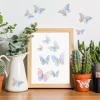 72 PCS Laser Butterfly Decorations, 3D Butterfly Decoration with 3 Styles 3 Sizes, Removable Wall Decor Stickers view 4