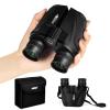 BIJIA 12 x 25 Compact Binoculars for Adults and Kids, Easy Focus Small Binoculars with BAK4 Prism, Large Eyepiece, Waterproof, Low Light Vision for Travel, Hiking, Bird Watching, Hunting, Concerts view 1