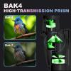 BIJIA 12 x 25 Compact Binoculars for Adults and Kids, Easy Focus Small Binoculars with BAK4 Prism, Large Eyepiece, Waterproof, Low Light Vision for Travel, Hiking, Bird Watching, Hunting, Concerts view 3