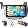 8-Core 4+64G Android Car Stereo for Honda Fit 2008-2013 with Wireless Carplay 10.1 Touchscreen Car Radio with GPS Navigation, WiFi, Android Auto, DSP, FM/RDS Radio, Bluetooth 5.0, Backup Camera view 1