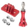 NovelGoal Helmet Fixed Mount Adapter Compatible with Go-pro Hero 10 9 8 7 Action Camera Riding Racing Diving Climbing Accessories (Red Set) view 1