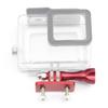 NovelGoal Helmet Fixed Mount Adapter Compatible with Go-pro Hero 10 9 8 7 Action Camera Riding Racing Diving Climbing Accessories (Red Set) view 2