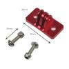 NovelGoal Helmet Fixed Mount Adapter Compatible with Go-pro Hero 10 9 8 7 Action Camera Riding Racing Diving Climbing Accessories (Red Set) view 4