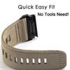 Abanen Upgraded Quick Fit 22mm Nylon Watch Bands for Garmin Fenix 7 / Fenix 6 / Fenix 5 / EPIX 2, Adjustable Woven Nylon Webbing Sports Wrist Strap with Stainless Steel Clasp for Forerunner 955, MARQ view 4