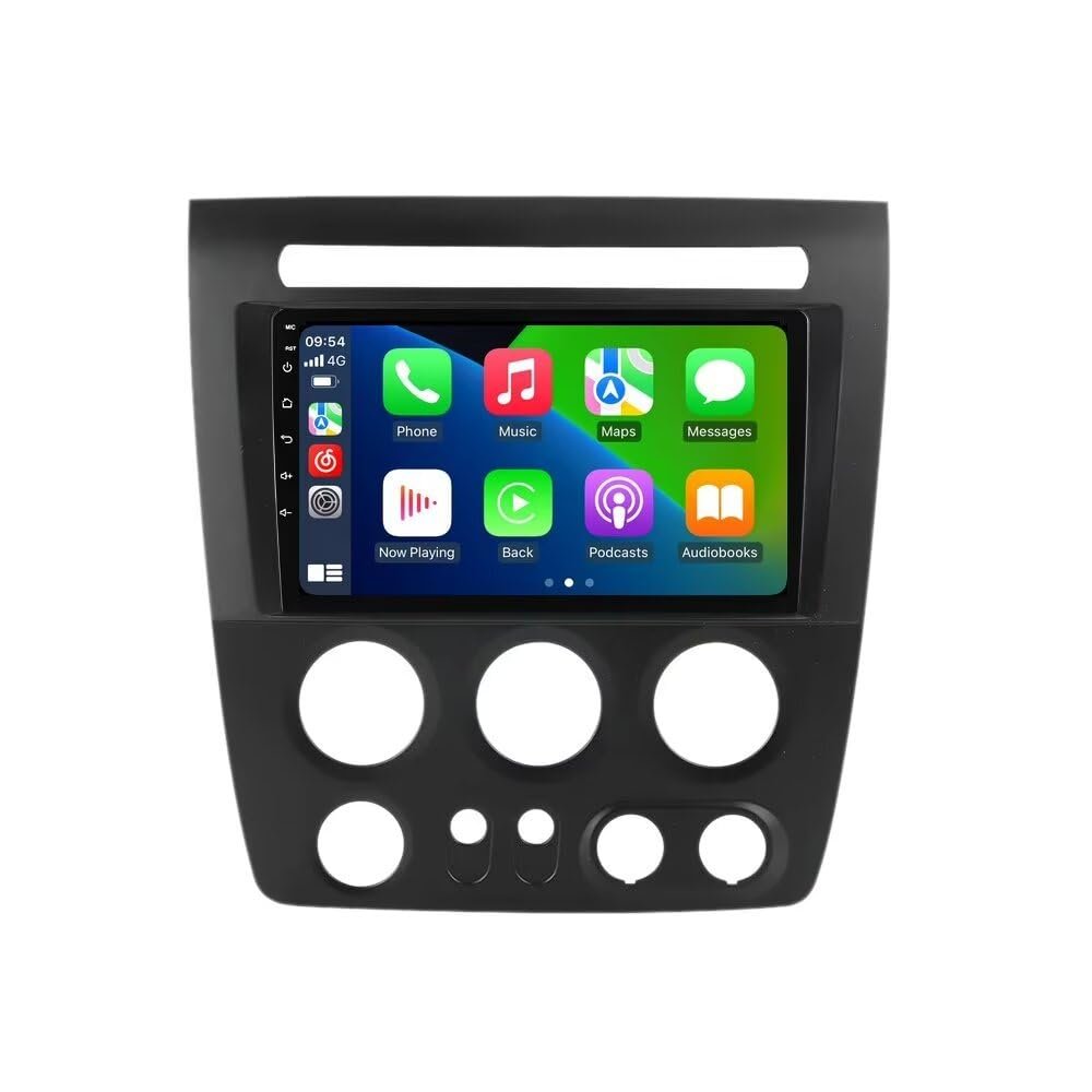 4+64GB 8-Core 9" Car Radio Stereo for Hummer H3 2005 2006 2007 2008 2009 2010 Dash Kit, Android 12 GPS Navigation Multimedia Player with Car-Play Android Auto