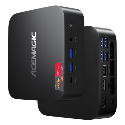 ACEMAGICIAN Kron Mini K1 Mini PC, Ryzen 7 7730U, 32GB DDR4 512GB SSD Mini Computers (8C/16T, up to 4.5Ghz),4K Triple Display Desktop WiFi6/Bluetooth, Compact Silent PC for Light Gaming, Office, Design