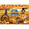10x7ft Fall Wheat Field Backdrop for Photoshoot Autumn Maple Leaves Background for Photography Scarecrow Thanksgiving Party Wall Decor Pumpkins Truck Farmhouse Harvest Portrait Photo Studio Props view 1