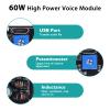 60W Voice Playback Module, PEMENOL DC 9-24V High Power Music Player Mp3 Trigger Amplifier 64Mbit Flash Storage Sound Board Support Sound and Light Alarm Present Electronics DIY view 2
