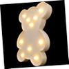Angoily Bear Shaped Led Lamp Cute Night Light for Boys and Girls Creative Animal Design Compact Decorative Table Lamp for Bedroom Warm Atmosphere Gentle Glow for Nursery and Home Decor view 1