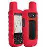 kwmobile Case Compatible with Garmin GPSMAP 66i / GPSMAP 67i - GPS Handset Navigation System Soft Silicone Skin Protective Cover - Red view 1