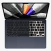 kwmobile Keyboard Cover Compatible with Apple MacBook Air 15 2023 M2 (A2941) - Keyboard Cover US English QWERTY - Black view 2