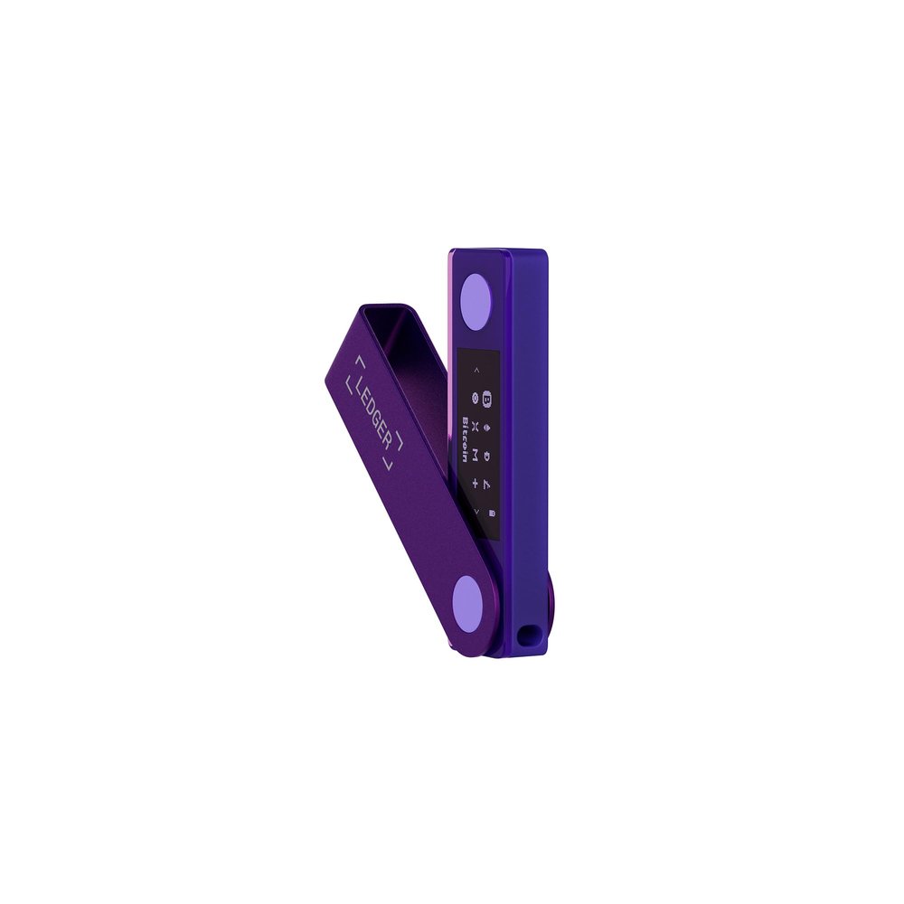 Ledger Nano X Crypto Wallet Signer - Securely Manage All Your Crypto Assets with This Bluetooth Enabled Classic - Amethyst Purple