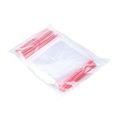 OFFICER PRODUCTS Zip Bags 15 x 30 cm/Pack of 100 (1 Pack) / Transparent Crystal Clear/Ziplock Bag Zip Set/Zip Bag/Poly Bag/Made of Solid LDPE Film Food Safe