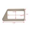 Boat Blank Chartplotter Panel Blank 7202891D | 212LS Silver view 4